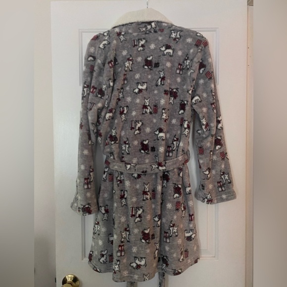 Laura Ashley Cozy Scottie Dog Robe Size L/XL - Picture 2 of 12